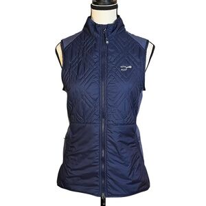 Peter Millar Vest Navy Blue Lizzie Hybrid Full Zip Spur Sport Women’s Size Small